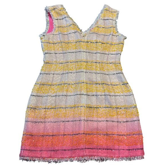 Maeve By Anthropologie Sleeveless Tweed Mini Dress Multicolor Dress US 12 - Picture 9 of 9
